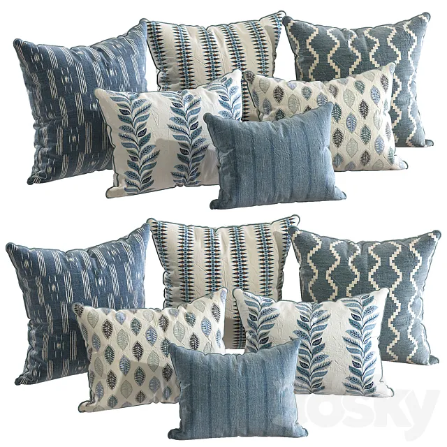 23 Pillow Decor 3ds Max