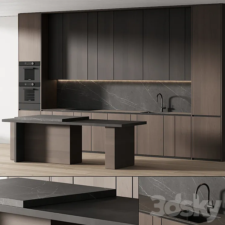 241 modern kitchen 14 minimal modern kitchen with island 05 3DS Max Model