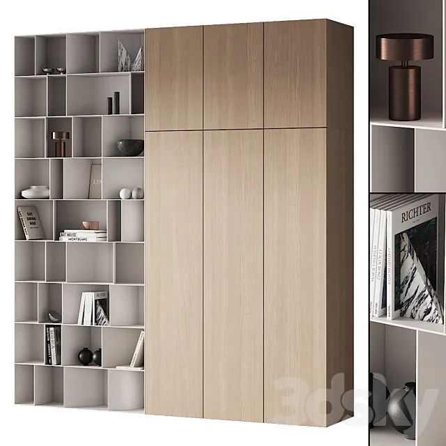263 cabinet furniture 13 modular wardrobe cupboard 09 3DSMax File