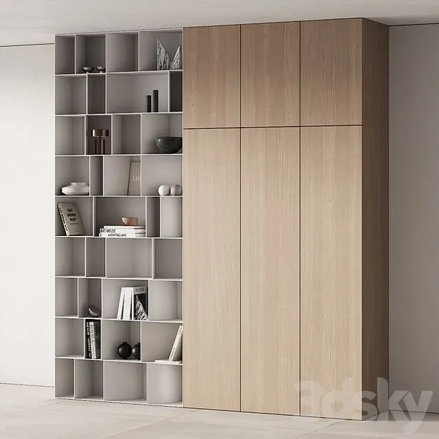 263 cabinet furniture 13 modular wardrobe cupboard 09 3dsMax Model