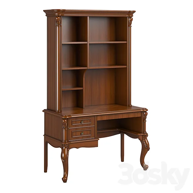 2670400_230_1_Carpenter_Children_Small_desk_with_bookcase_1200x600x1970 3ds Max