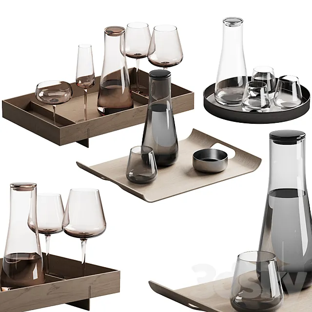 270 dishes decor set 12 BELO by blomus P01 3DS Max Model