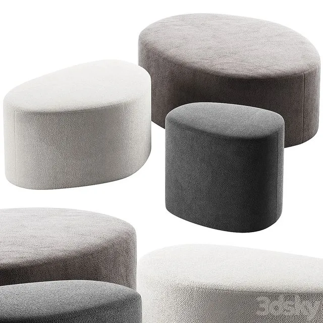 284 seating pouf Swole Ottoman by bludot 00 3dsMax Model