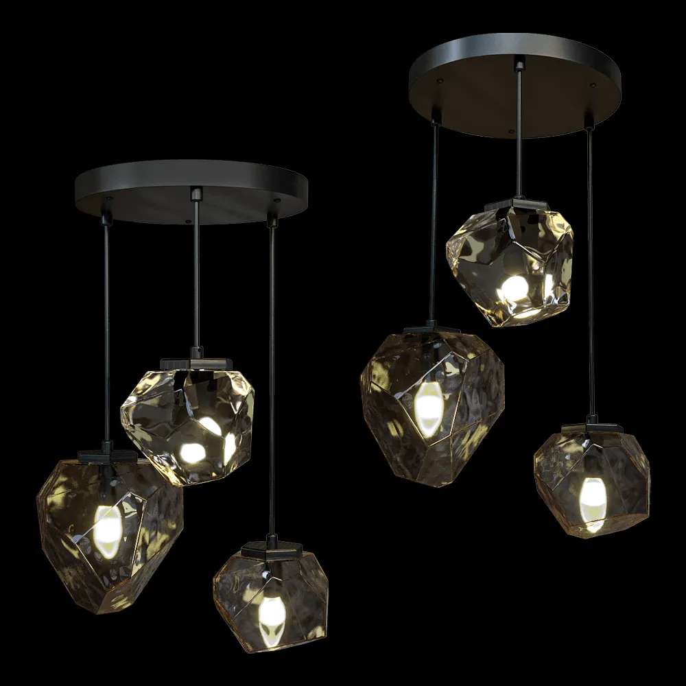 2К Светомастерская – Pendant lamp CRYSTAL 011 3ds Max