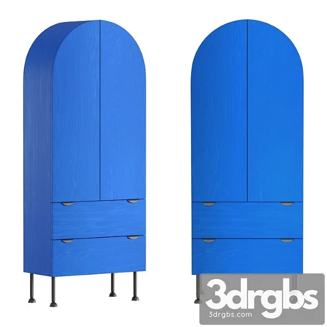 2lgstudio blue armoire dresser