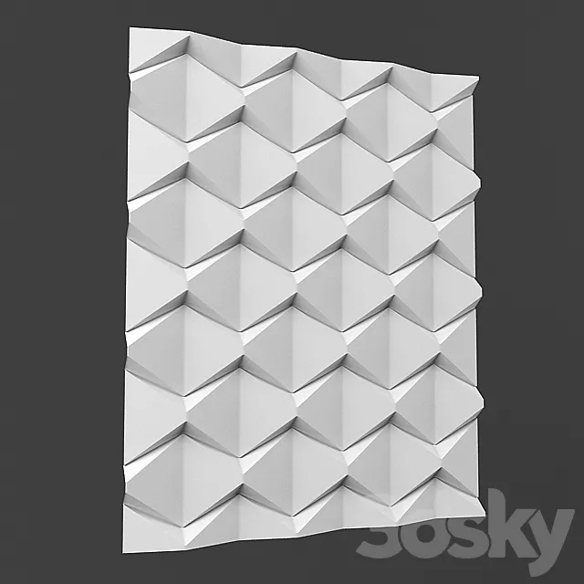 3 d panel 3DS Max Model