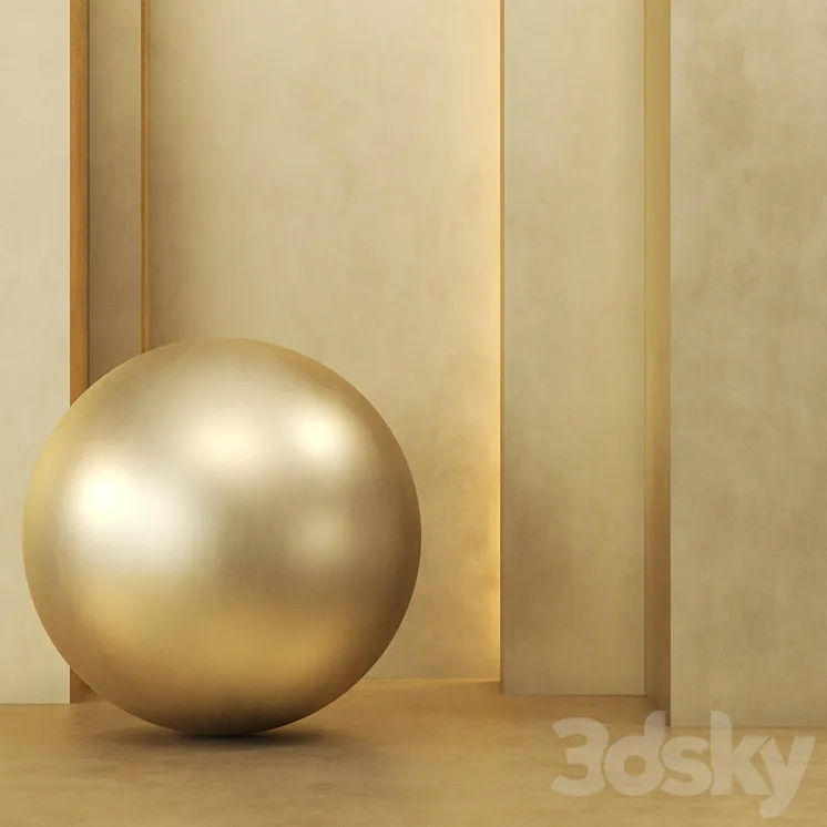 3 Gold Texture 4k (3 Color) Seamless – Tileable 3DS Max Model