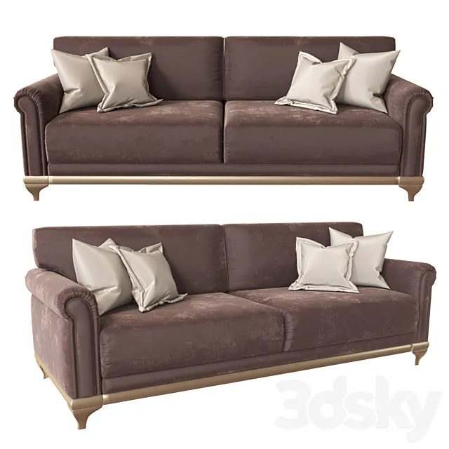 3-seat sofa “Flanders” 3ds Max
