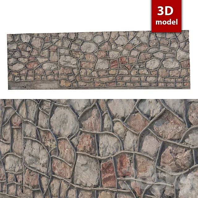 307 Stone Wall 3ds Max