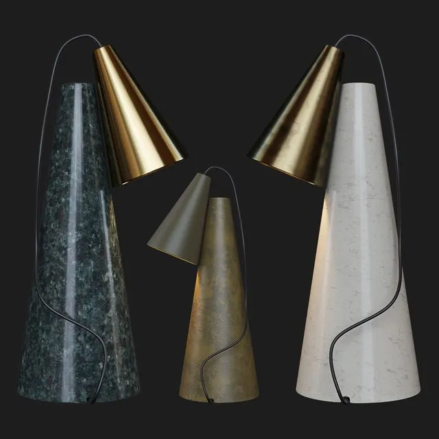 38 copper table lamp 3dsMax Model