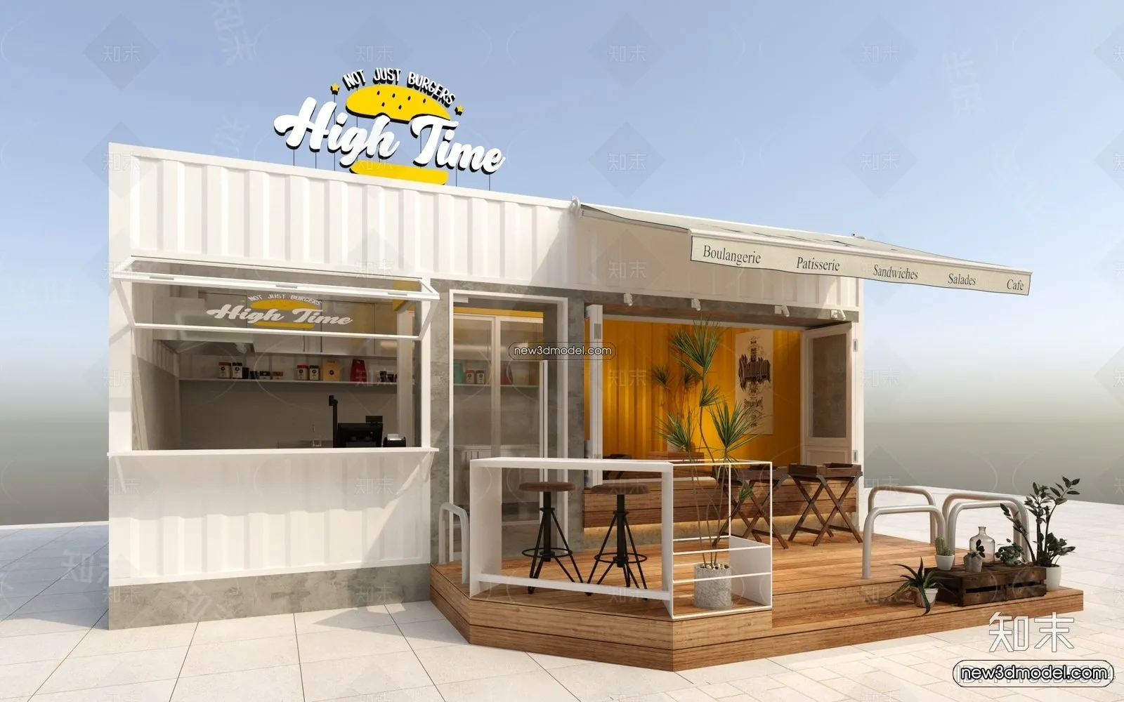 3D Model of Container Coffee – 3D Scene – 126 – CORONA