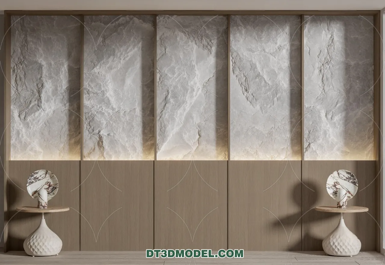 3D Model of Headboard – Bedroom Decoration 3D – 037 – CORONA