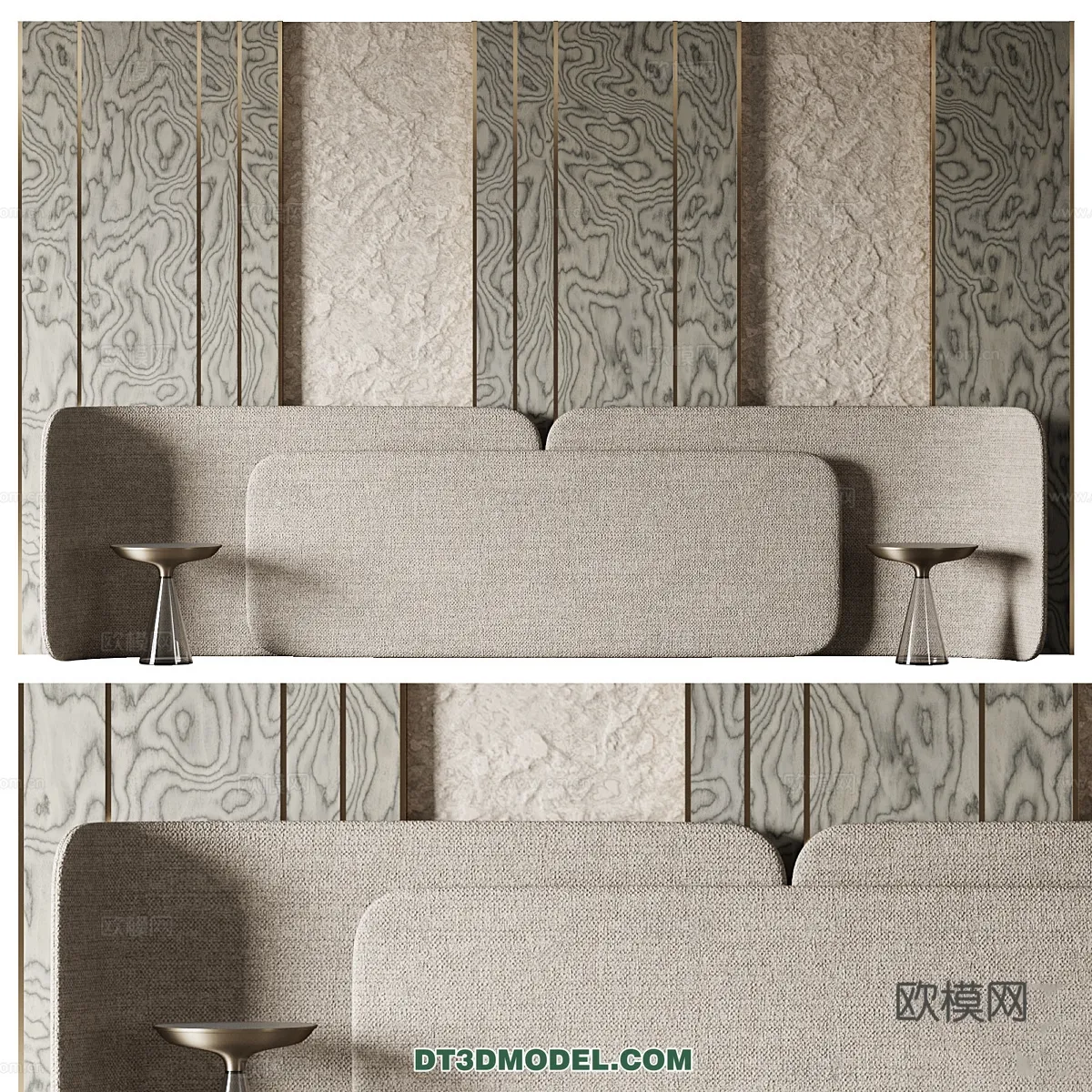 3D Model of Headboard – Bedroom Decoration 3D – 201 – VRAY