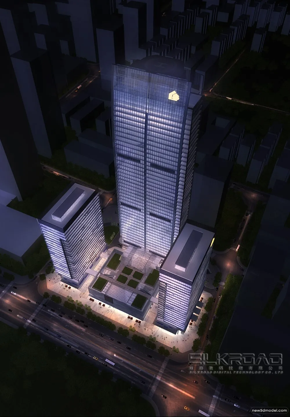 3D Models of Commercial Building – Exterior 3D Scenes – 275 – VRAY