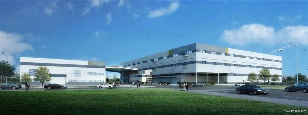 3D Models of Commercial Building – Exterior 3D Scenes – 423 – VRAY