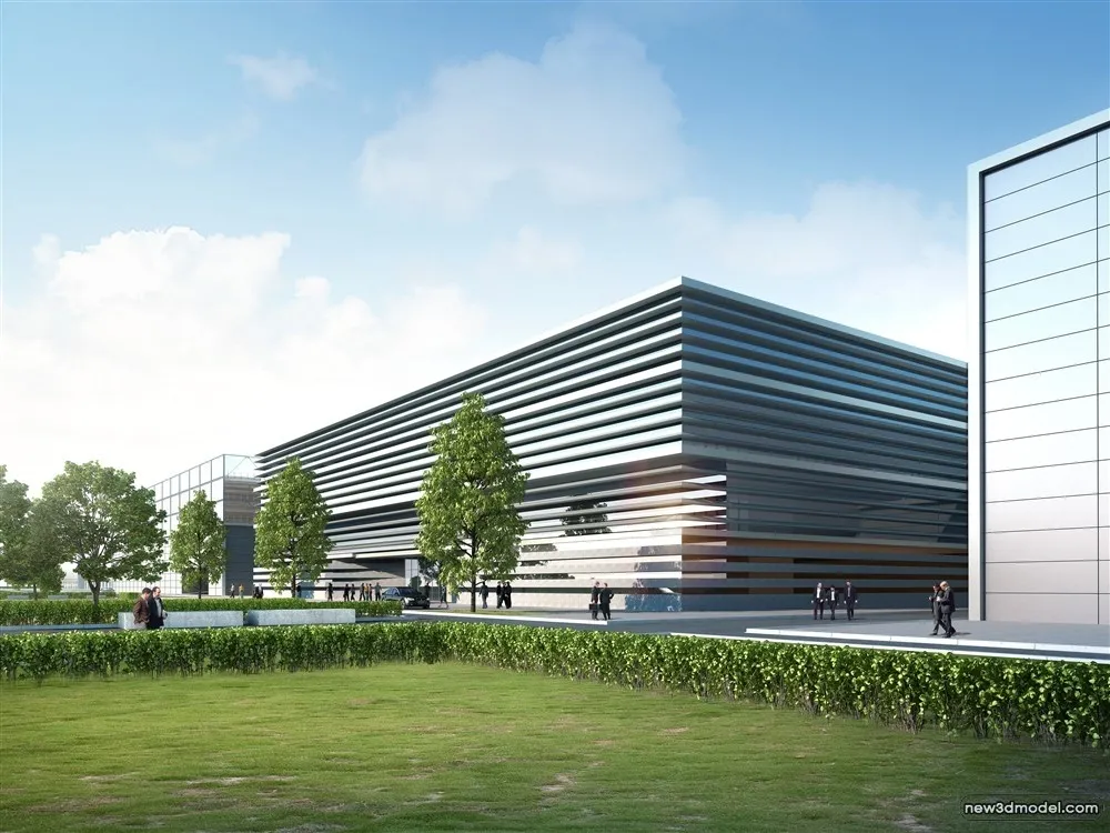 3D Models of Commercial Building – Exterior 3D Scenes – 428 – VRAY