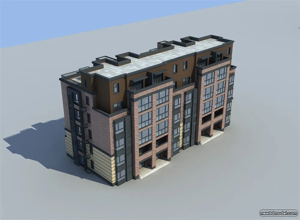 3D Models of Commercial Building – Exterior 3D Scenes – 673 – VRAY