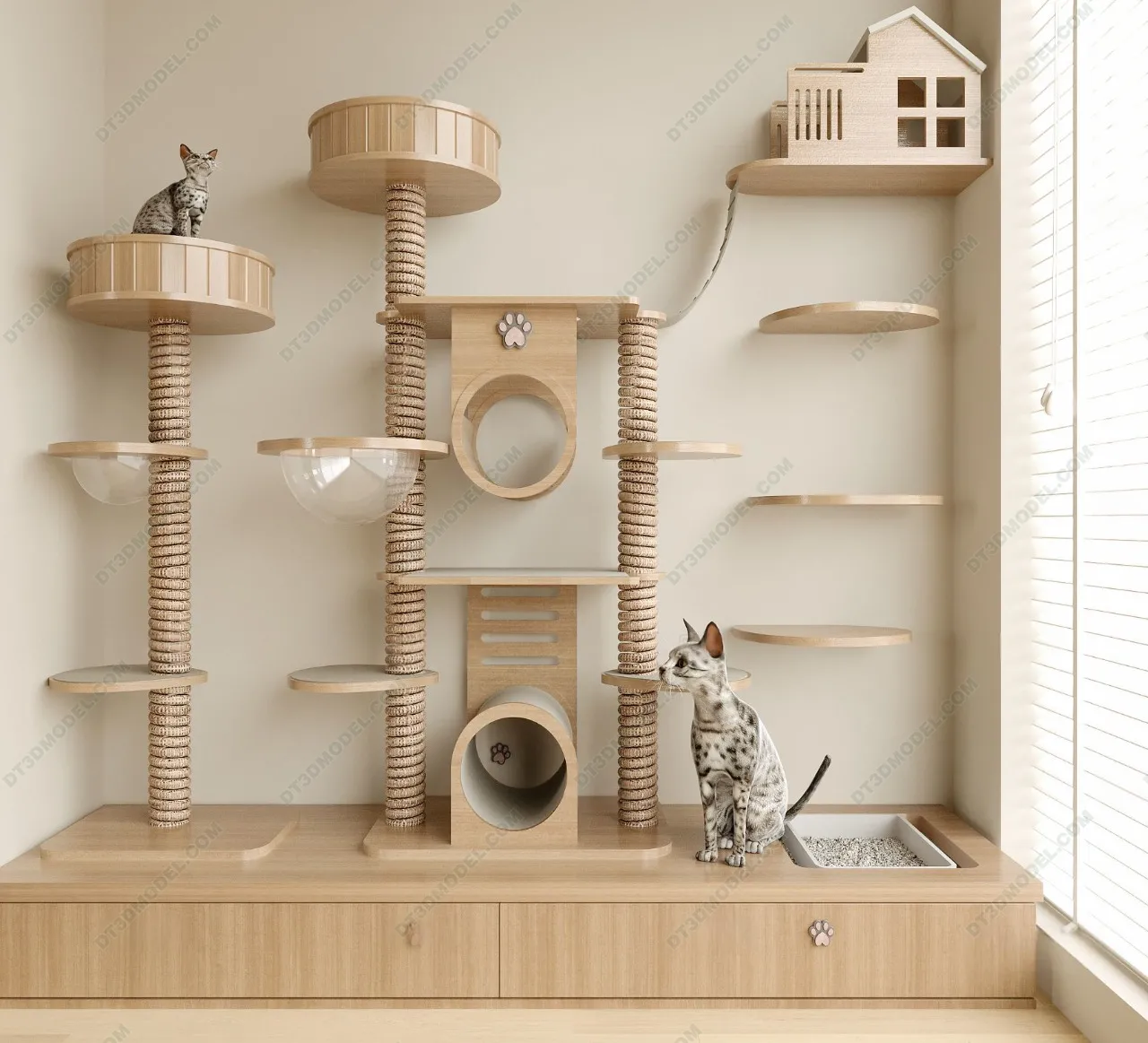 3D Models of Decoration for pet – 011 – VRAY