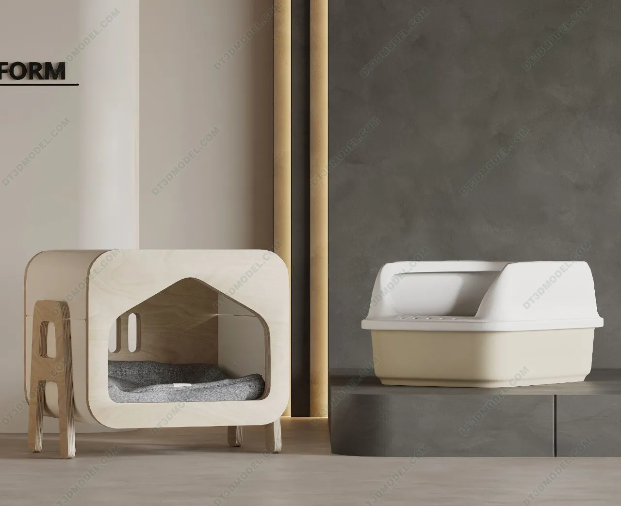3D Models of Decoration for pet – 016 – VRAY