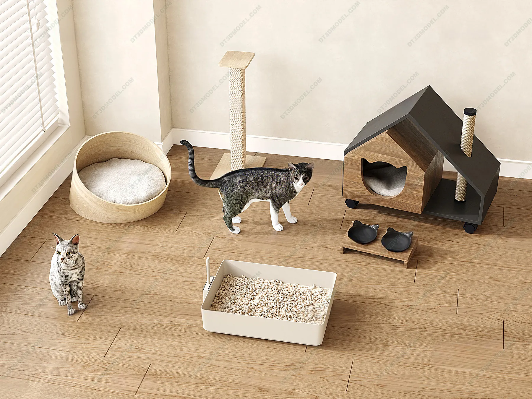 3D Models of Decoration for pet – 065 – VRAY