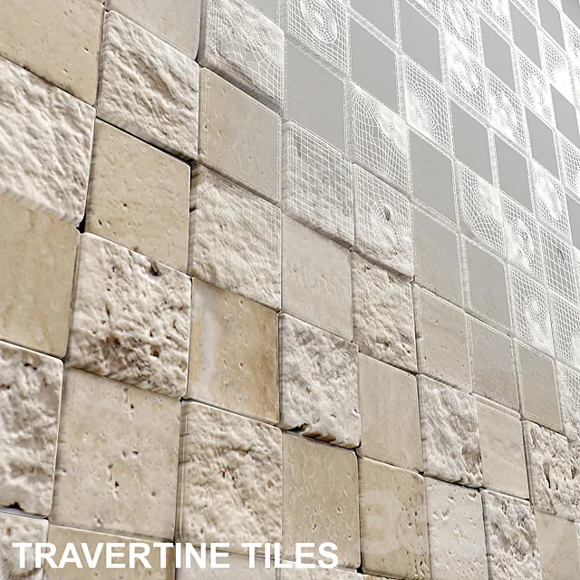 3D mosaic travertine 3DSMax File