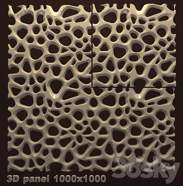 3d panel 3DS Max Model