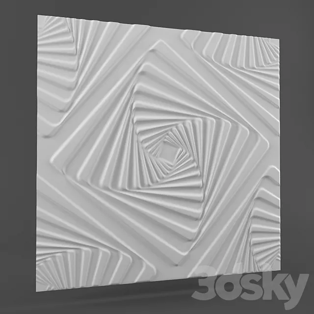 3d panel 3DS Max Model