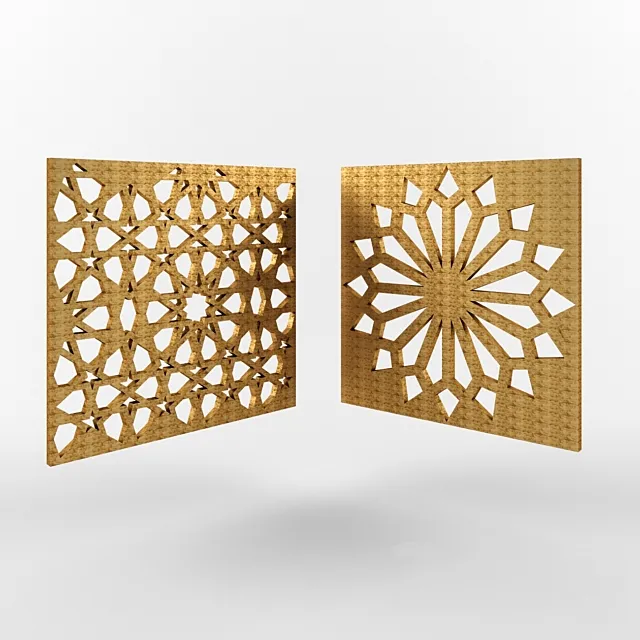 3D panel of Iranian decor 3DS Max Model