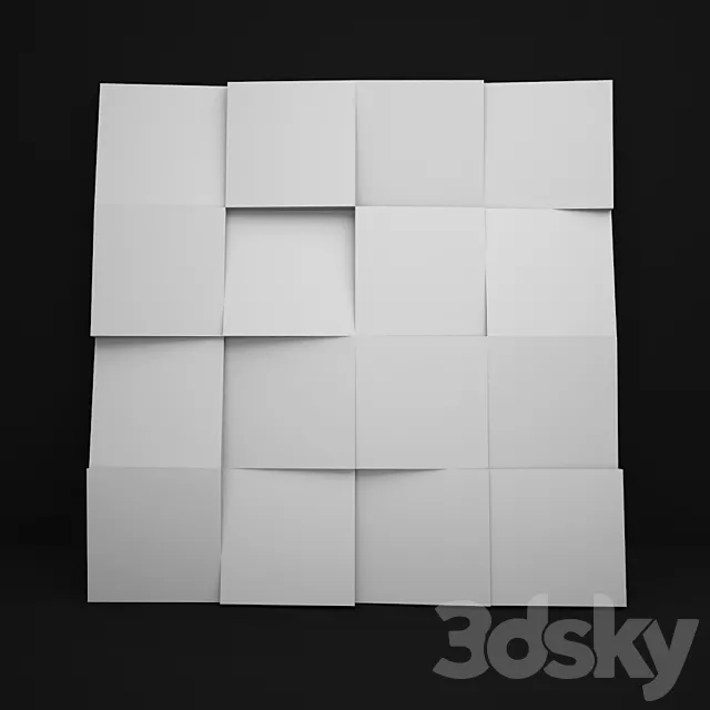 3D panel “Quadro” 3DSMax File