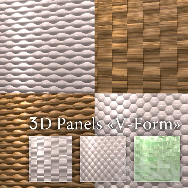 3D Panel V-Form 3DS Max Model