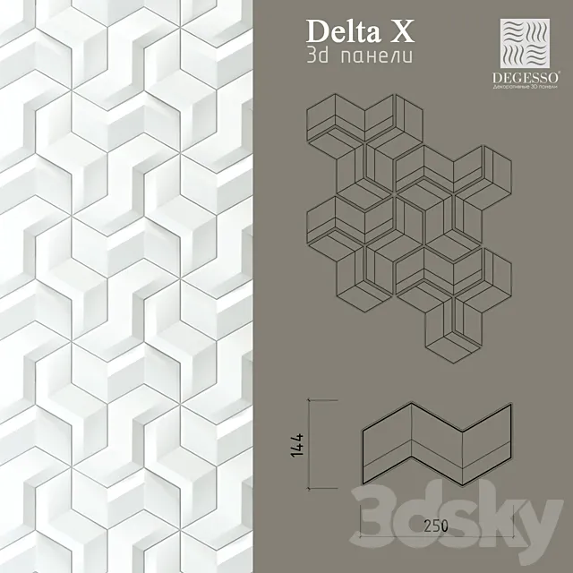 3D Panels Degesso (Delta_x) 3DSMax File