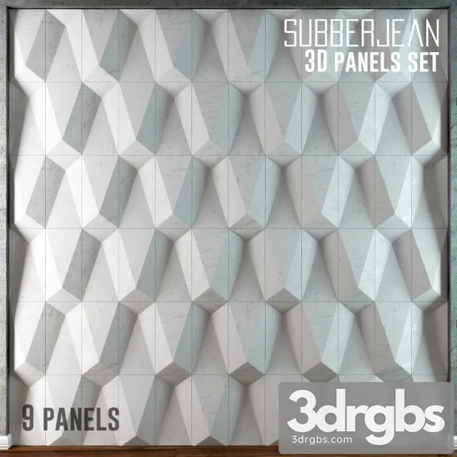 3D Panels Set 9 Subberjean 3dsmax Download
