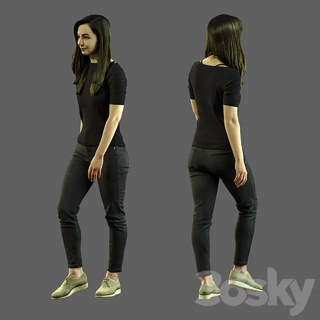 3d scan woman 8 3DS Max Model