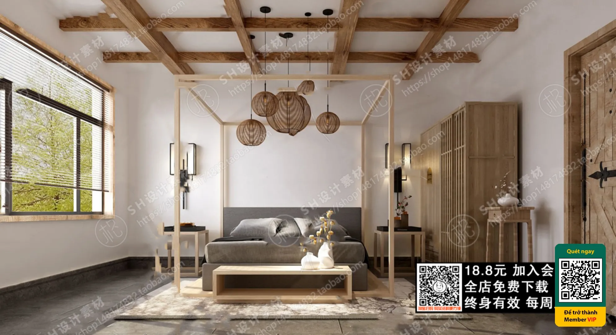 3D SCENES – WABI SABI STYLE – VRAY / CORONA – 3D MODEL – 5937