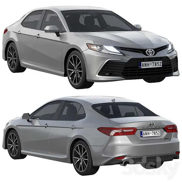 3D Vehicle – Toyota Camry LE Hybrid 2023