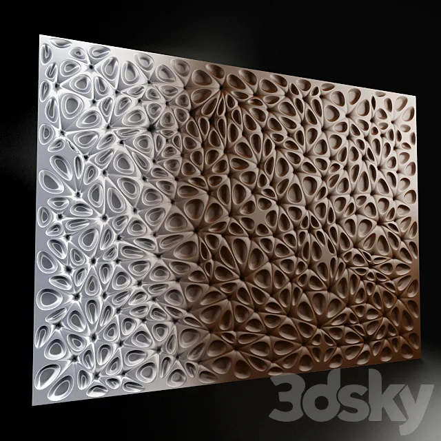 3D wall panals 3DS Max Model