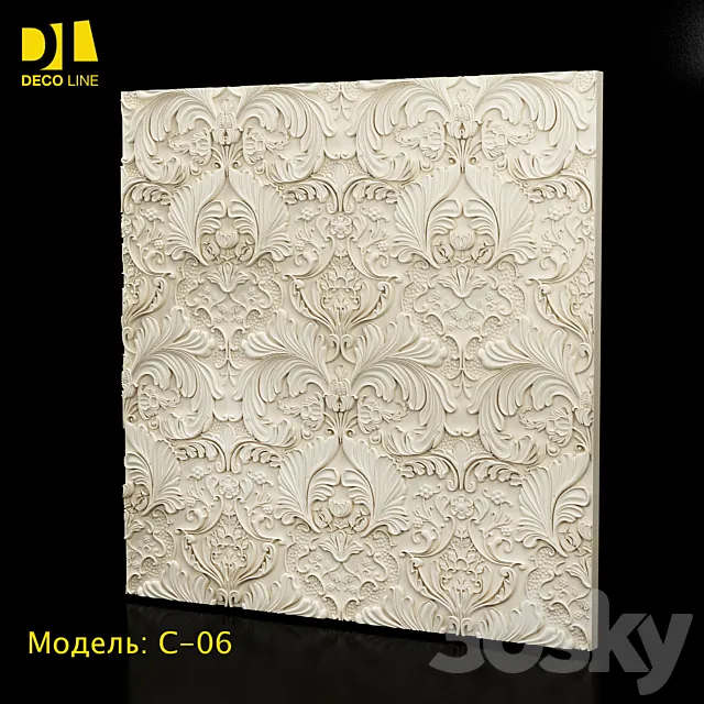 3d Wall Panel 3DS Max Model