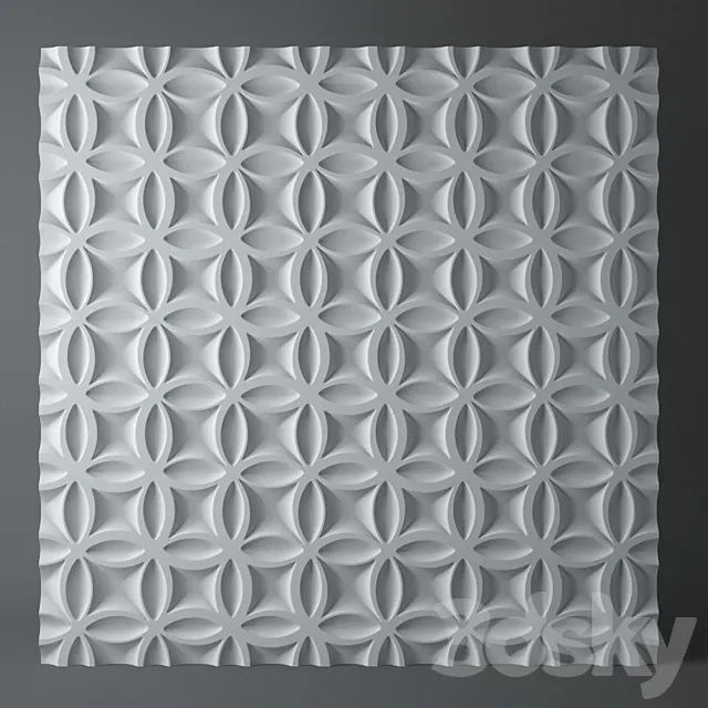 3d wall panel 3DS Max Model