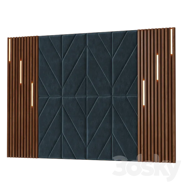 3d Wall Panel 3dsMax Model