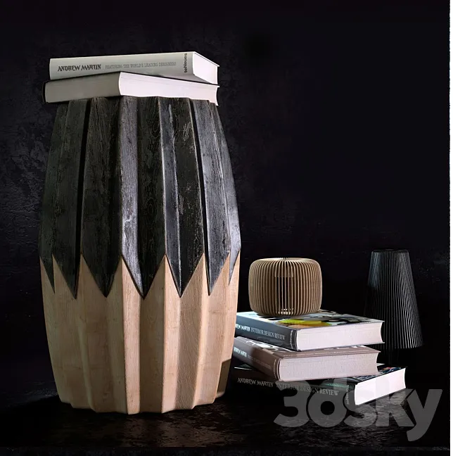 Decorative – Set – 3D Models – Andrew Martin – Bobbili stool