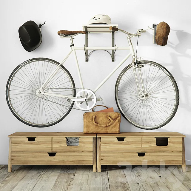 Decorative – Set – 3D Models – Bicycle storage system
