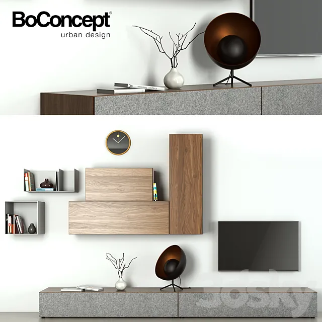 Decorative – Set – 3D Models – BoConcept Lugano
