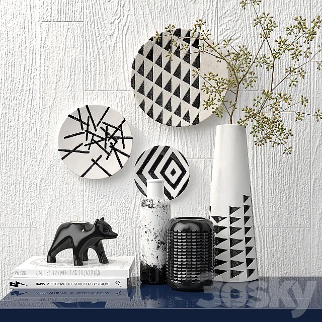 Decorative – Set – 3D Models – CB2.bear.set