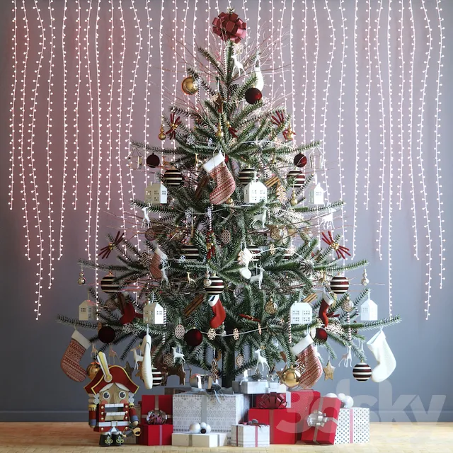 Decorative – Set – 3D Models – Christmas Tree 3
