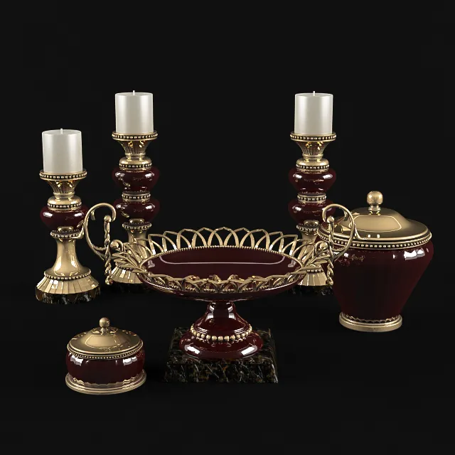 Decorative – Set – 3D Models – Classic accessories