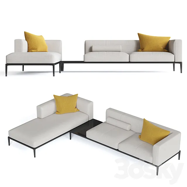 Jaan Living sofa by Walter Knoll 3DS Max - thumbnail 3