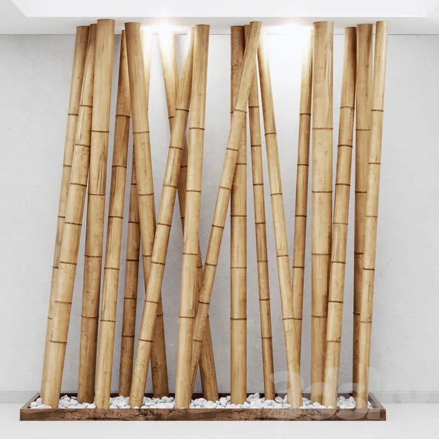 Decorative – Set – 3D Models – Decor of bamboo №14