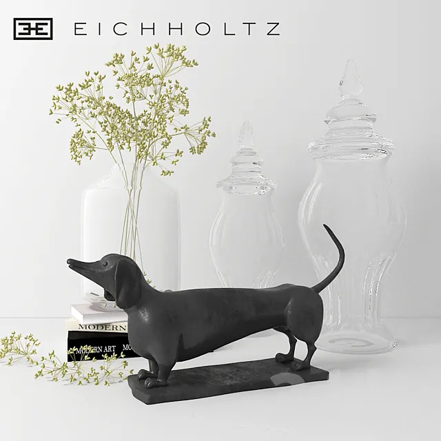 Decorative – Set – 3D Models – Decorative Set – Dachshund Eichholtz
