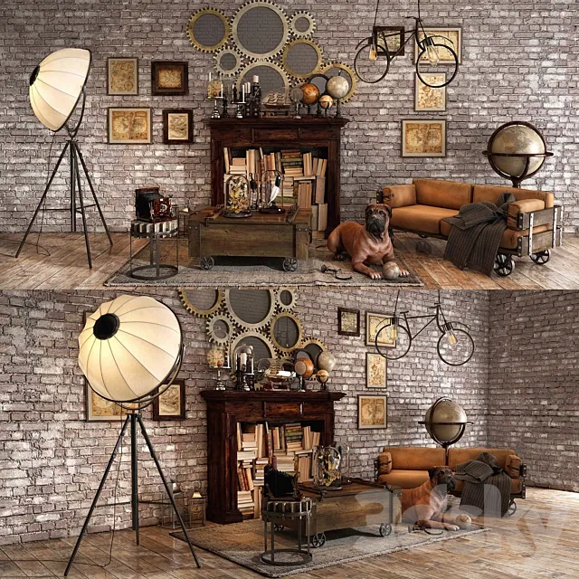 Decorative – Set – 3D Models – Loft decorative set