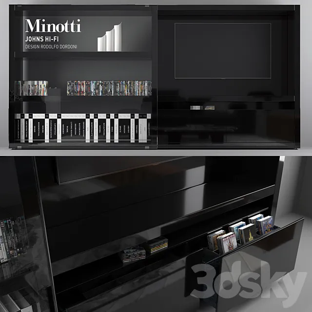 Decorative – Set – 3D Models – Minotti Johns HI-FI